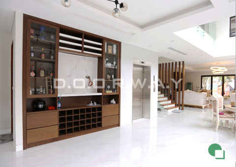 Thi công nội thất biệt thự nội thất phòng khách nhà anh Đức ở Vĩnh Phúc by Doorway góc 03