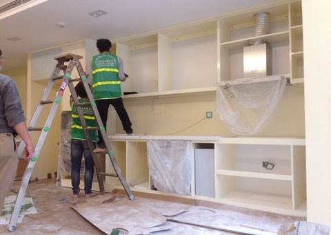 Thi công nội thất tủ bếp Par Hill 8 nhà anh Hùng by kiến trúc Doorway ảnh thi công góc 01