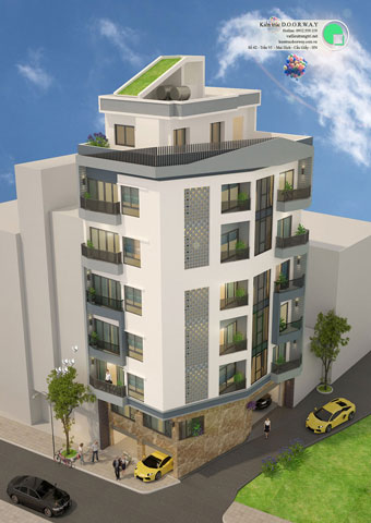 Thiết kế chung cư mini ở tây hồ mr chính by kiến trúc doorway góc 01