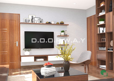 Thiết kế nội thất phòng khách 30m2 nhà anh Tuấn ở KĐT Việt Hưng by doorway thiết kế góc 03