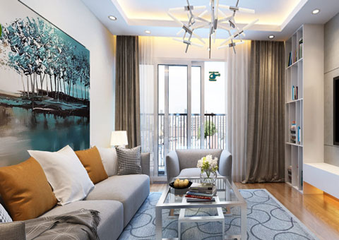 Thiết kế nội thất chung cư Mandarin Garden 2 c Hiên by kiến trúc Doorway góc 01