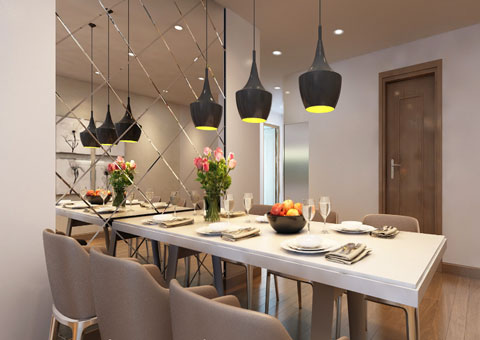 Thiết kế nội thất chung cư Mandarin Garden 2 c Hiên by kiến trúc Doorway góc 02