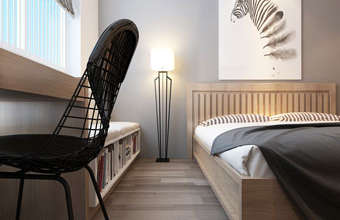 Thi công nội thất chung cư CT4 Vimeco nhà anh Thế Anh 95m2 by kiến trúc Doorway phòng ngủ master góc 08