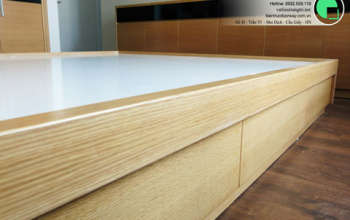 Thi công nội thất chung cư CT4 Vimeco nhà anh Thế Anh 95m2 by kiến trúc Doorway phòng ngủ master góc 09