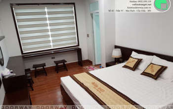 Thi công nội thất biệt thự cho thuê FLC Sầm Sơn nhà anh Dương by kiến trúc Doorway, phòng ngủ 01 góc 03