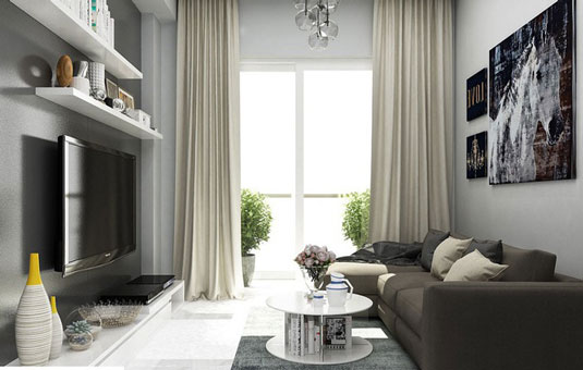 Thiết kế nội thất căn hộ 3 phòng ngủ B109 tòa S1 chung cư Seasons Avenue by kiến trúc Doorway st, thiết kế phòng khách