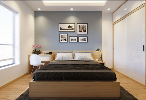 Thiết kế nội thất căn hộ 3 phòng ngủ B109 tòa S1 chung cư Seasons Avenue by kiến trúc Doorway st, thiết kế phòng ngủ 02