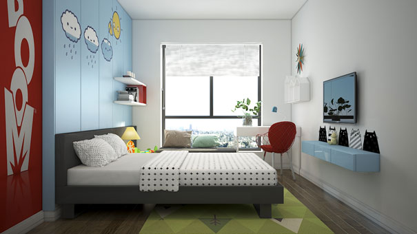 Thiết kế nội thất căn hộ 3 phòng ngủ B109 tòa S1 chung cư Seasons Avenue by kiến trúc Doorway st, thiết kế phòng ngủ 03