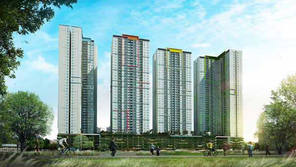 Thiết kế nội thất căn hộ 2 phòng ngủ A107 tòa S1 chung cư Seasons Avenue by kiến trúc Doorway st, toàn cảnh