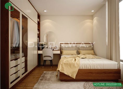 Mẫu thiết kế nội thất căn 3 phòng ngủ loại F chung cư Eco Dream by kiến trúc Doorway, thiết kế nội thất phòng ngủ 03