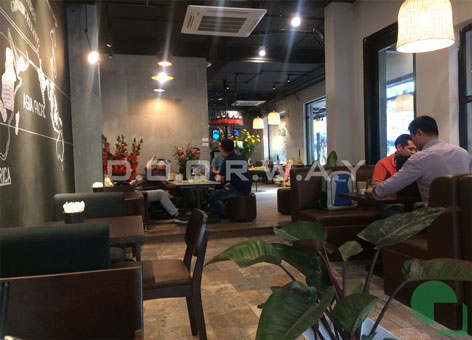 Thiết kế quán cafe 50m2 hiện đại, sang trọng giữa Hà Nội by kiến trúc Doorway 04