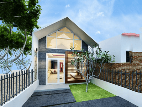 10+ mẫu thiết kế nhà ống đẹp 1 tầng, 2 tầng, 3 tầng năm 2018-2019 by kiến trúc Doorway 02