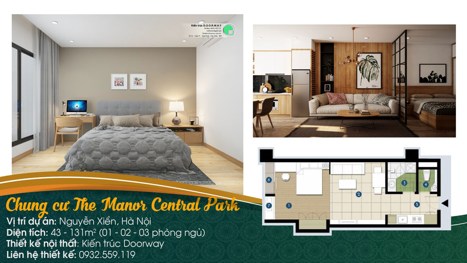 Thiết kế nội thất chung cư The Manor Central Park [Cập nhật 2019] by kiến trúc Doorway, ảnh tiêu biểu