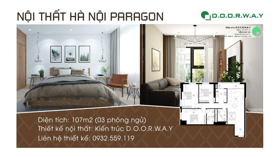 Ảnh tiêu biểu- Xem ngay mẫu nội thất căn hộ 107m2 Hà Nội Paragon - 3PN đẹp