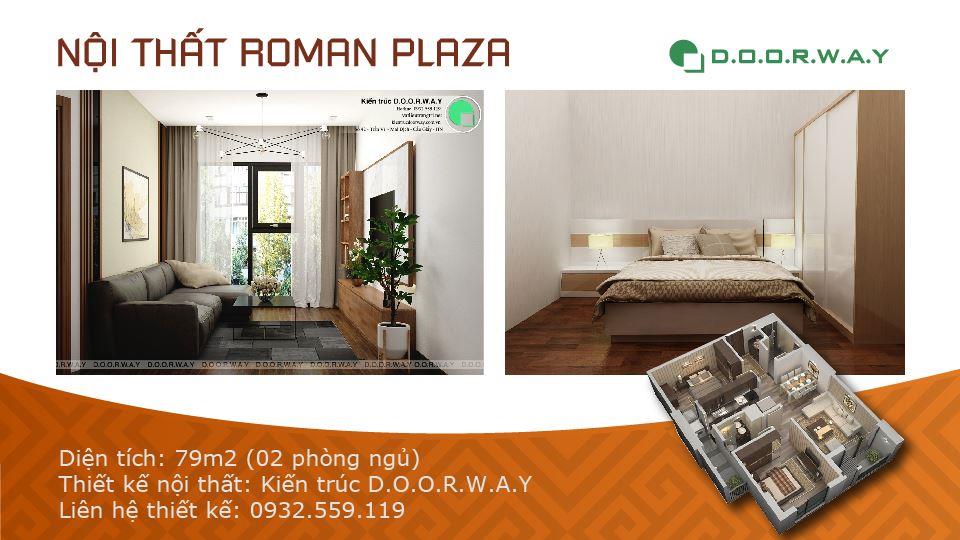 Anhtieubieu- Gợi ý nội thất căn hộ 79m2 Roman Plaza cho gia đình trẻ