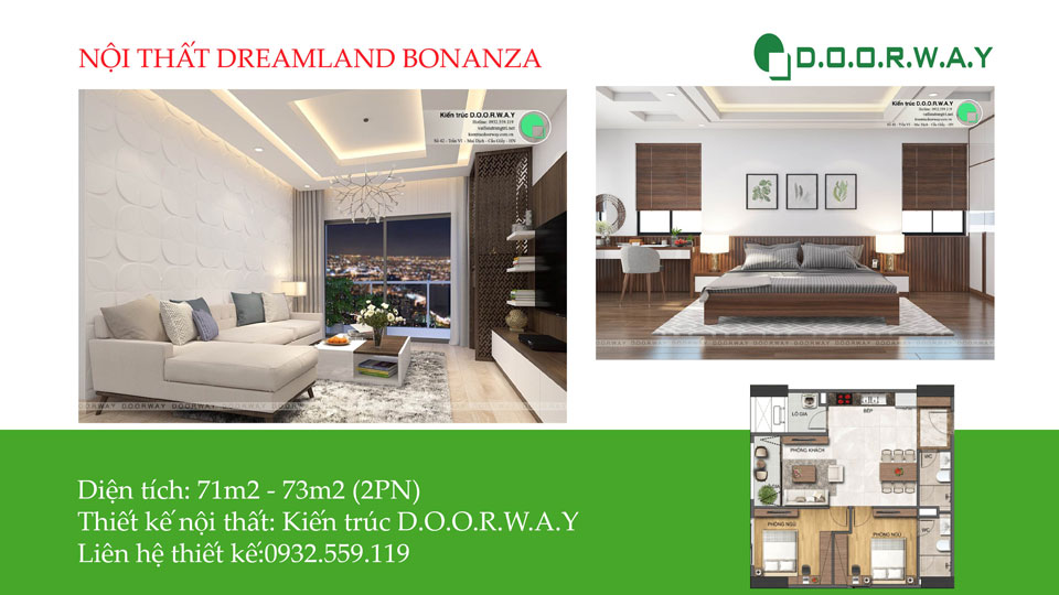 Ảnh tiêu biểu- Ngắm trọn mẫu nội thất căn 2 phòng ngủ Dreamland Bonanza đẹp hút mắt