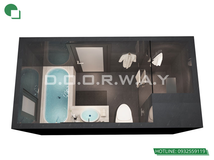 1- Tư vấn trang trí thiết kế nội thất nhà tắm đơn giản hiện đại