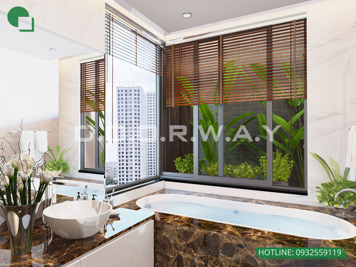 6- Tư vấn trang trí thiết kế nội thất nhà tắm đơn giản hiện đại