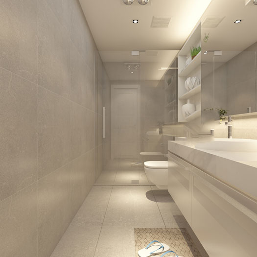 9- Tư vấn trang trí thiết kế nội thất nhà tắm đơn giản hiện đại