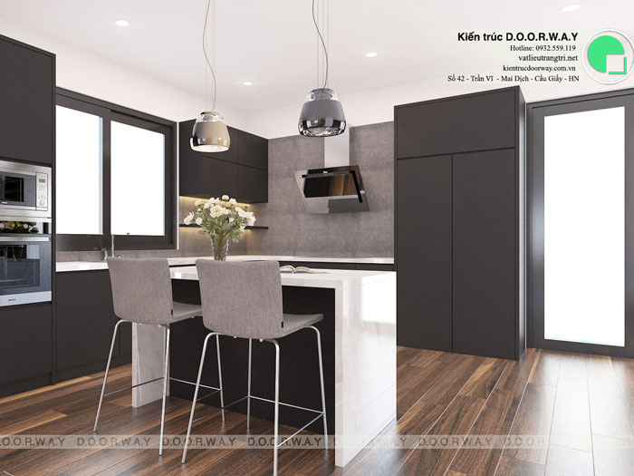 PB1- Gam màu hiện đại trong nội thất căn hộ 96m2 King Palace