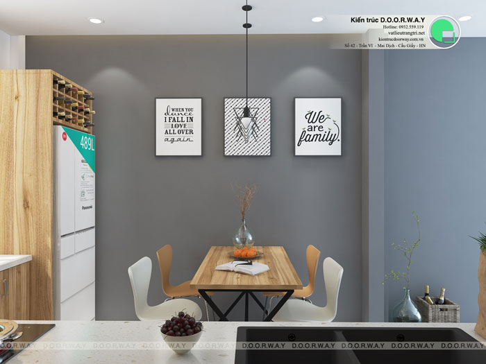 PB1- Ý tưởng bố trí nội thất căn hộ 112m2 King Palace đơn giản dễ dàng