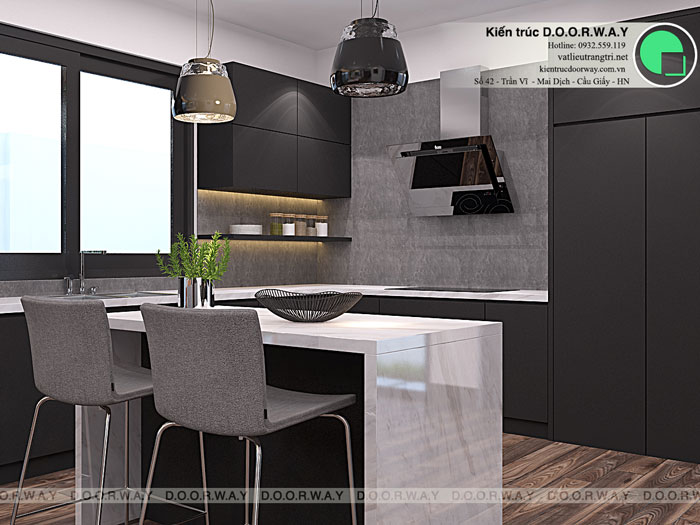 PB2- Gam màu hiện đại trong nội thất căn hộ 96m2 King Palace