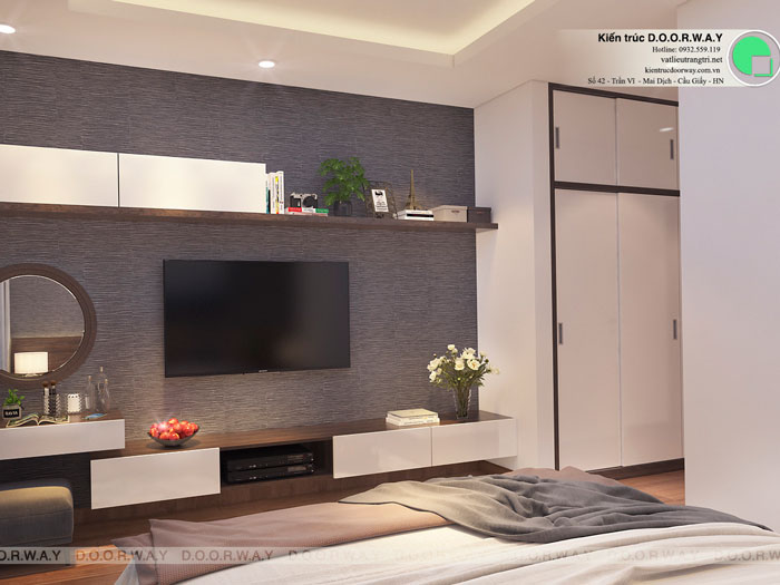 PN1(2)- Ý tưởng bố trí nội thất căn hộ 112m2 King Palace đơn giản dễ dàng