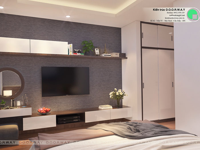 PN1(2)- Vẻ đẹp của thiết kế nội thất chung cư Sakura Hồng Hà