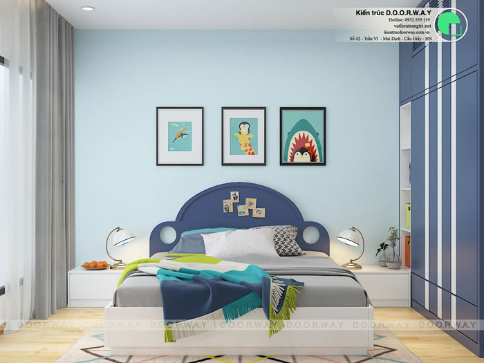 PN2(1)- Vẻ đẹp của thiết kế nội thất chung cư Sakura Hồng Hà