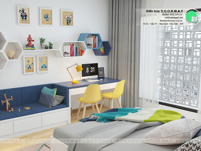 PN2(2)- Vẻ đẹp của thiết kế nội thất chung cư Sakura Hồng Hà