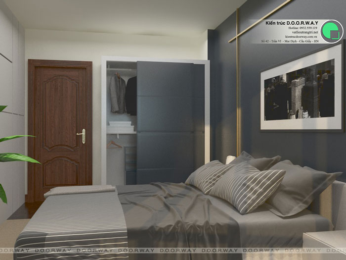 PN3(1)- Ý tưởng bố trí nội thất căn hộ 112m2 King Palace đơn giản dễ dàng