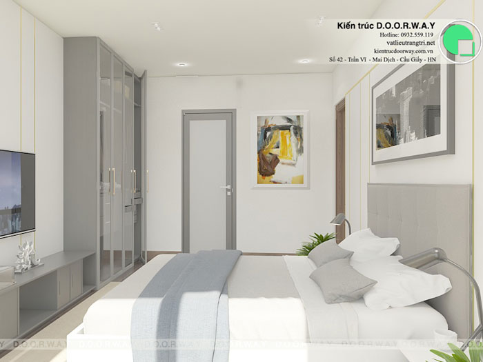 PN3(2)- Vẻ đẹp của thiết kế nội thất chung cư Sakura Hồng Hà