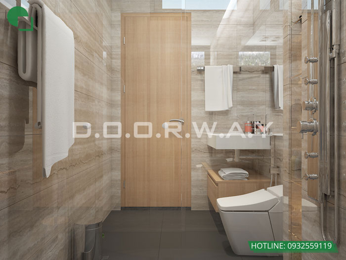 WC(2)- Gam màu hiện đại trong nội thất căn hộ 96m2 King Palace