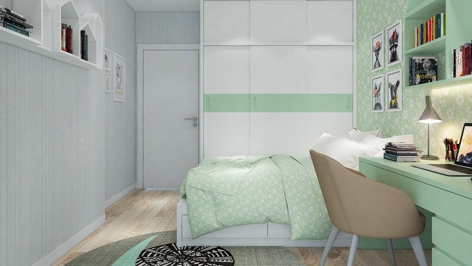 8 ý tưởng trang trí dùng giấy dán tường phòng ngủ hiện đại