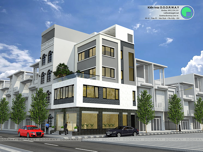 (6)Thiết kế nhà phố hiện đại