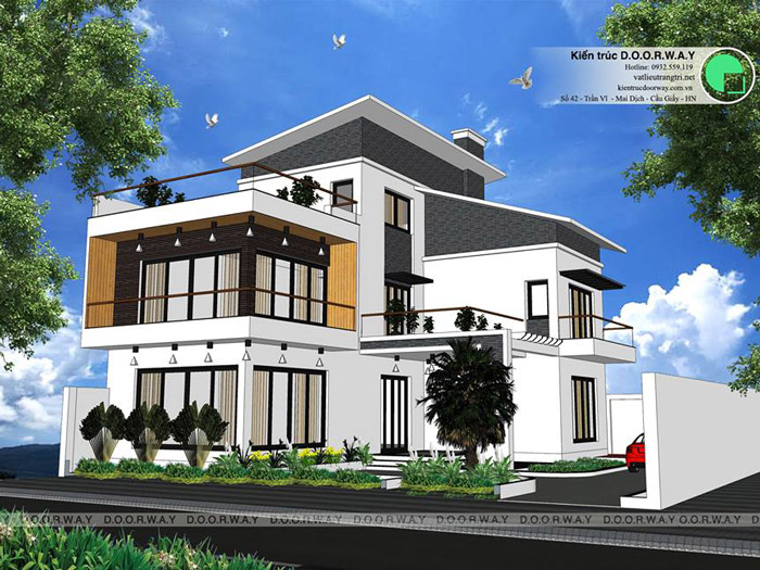 (1)Mẫu thiết kế biệt thự tại Hà Nội