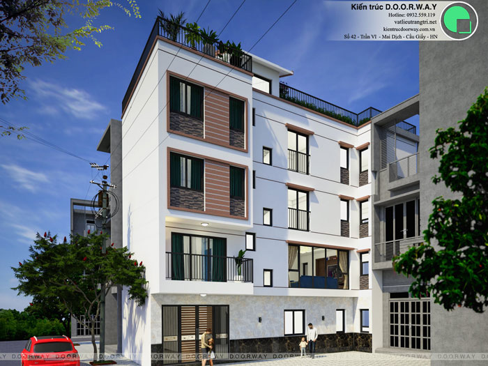 (2) Thiết kế kiến trúc nhà cho thuê