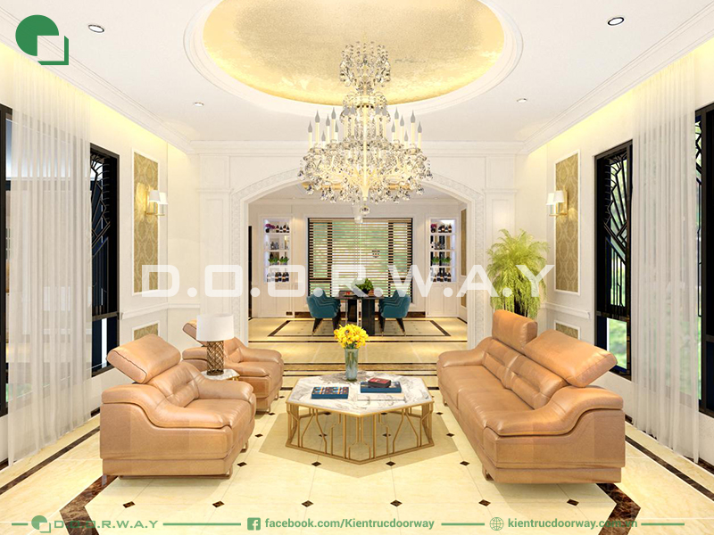 hệ thống đèn chiếu sáng cho phòng khách