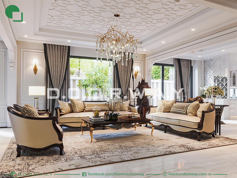 Thêm họa tiết cho trần nhà