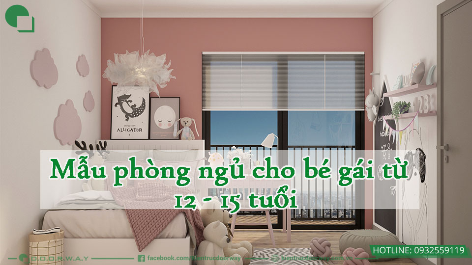 Mẫu phòng ngủ cho bé gái từ 12 đến 15 tuổi