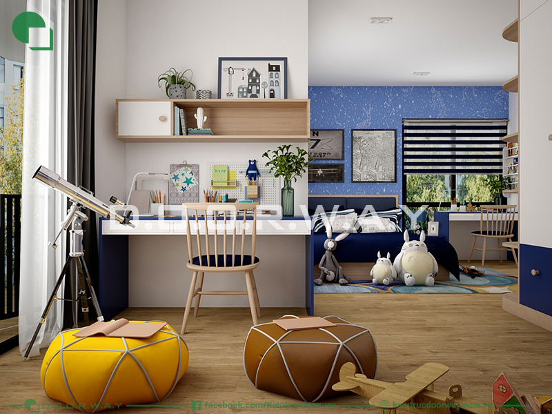 Trang bị thêm bàn học trong phòng ngủ cho bé