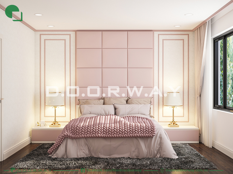 Thiết kế phòng ngủ vợ chồng nên sử dụng những gam màu lãng mạn