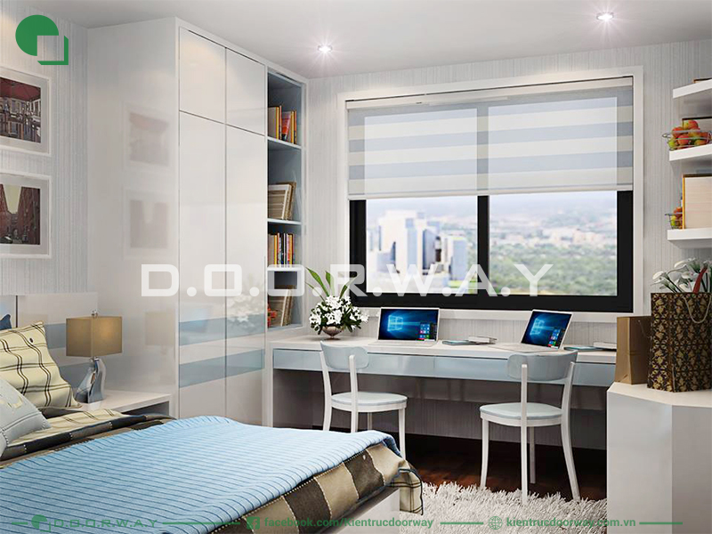 sự thông thoáng của một không gian phòng ngủ luôn là sự ưu tiên hàng đầu