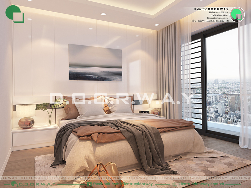 Nên bố trí giường gần cửa sổ để đón nhận ánh sáng và gió tự nhiên