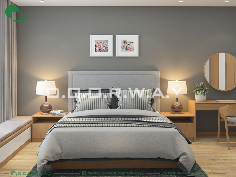 decor phòng ngủ 4m2 hạn chế sử dụng quá nhiều màu sắc