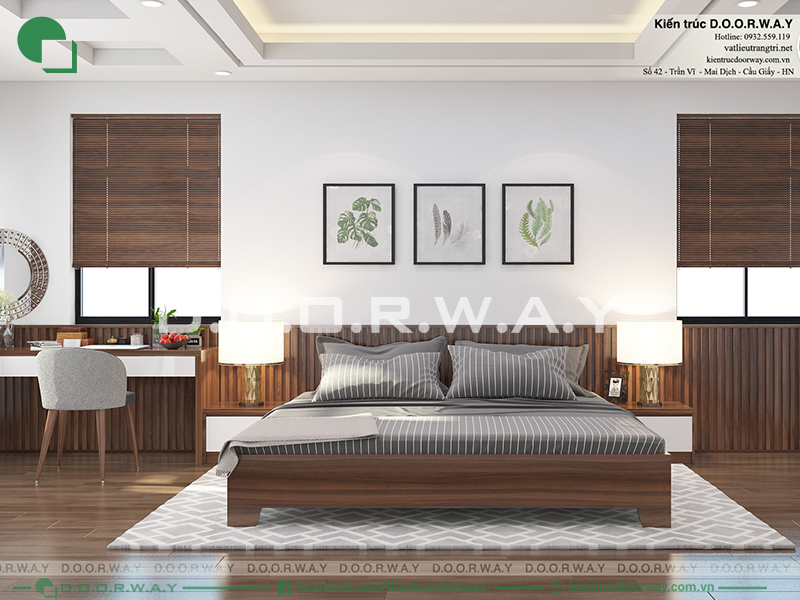 Nam giới thường có xu hướng yêu thích những gam màu lạnh bởi nó tạo nên sự tối giản cho phòng ngủ