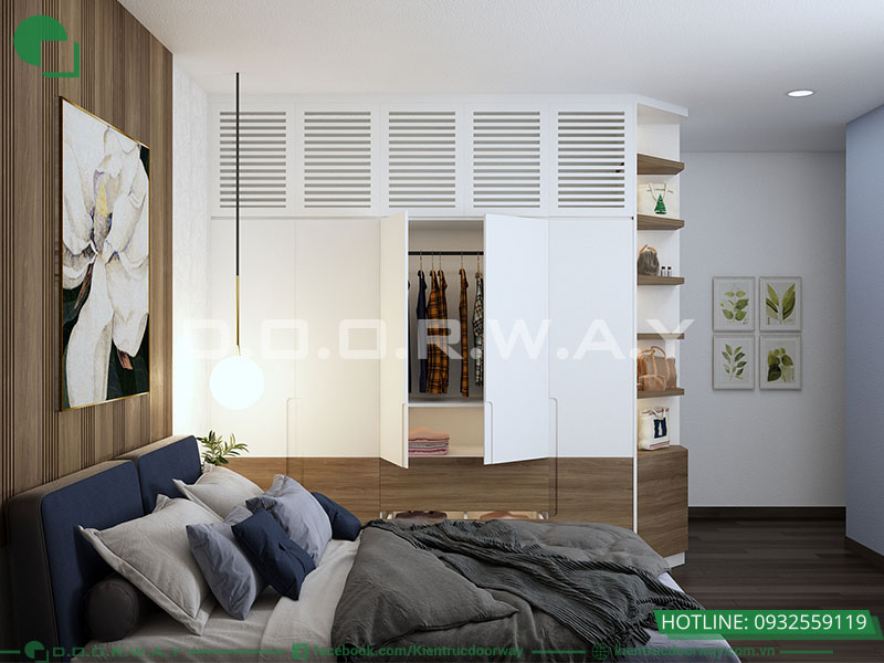 Phòng ngủ thường được ưu tiên với gam màu sáng