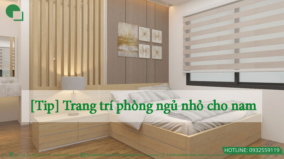 Trang trí phòng ngủ nhỏ cho nam