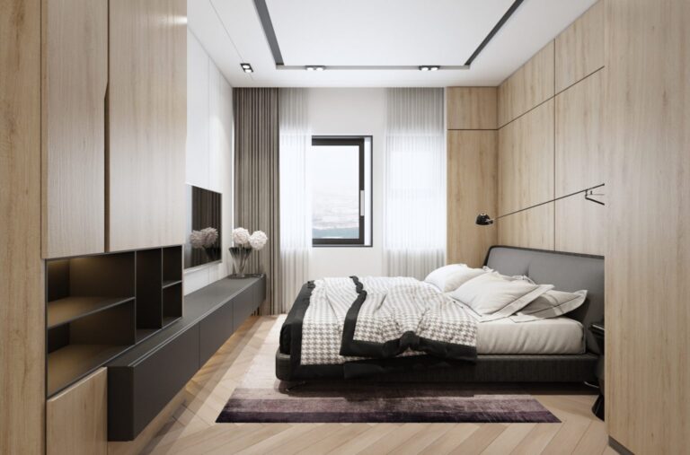 Thiêt kế nội thất phòng ngủ chung cư 3PN Goldmark city