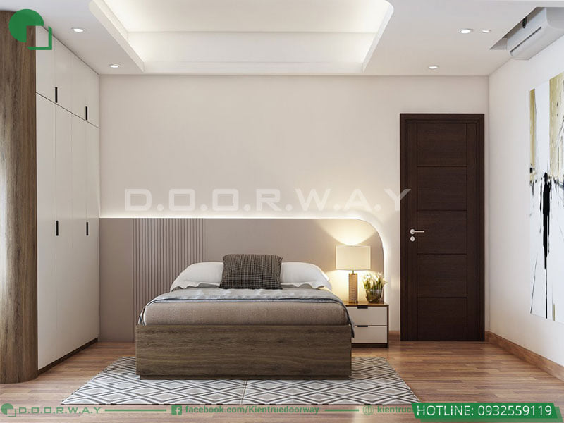 Phòng ngủ Master mang phong cách hiện đại